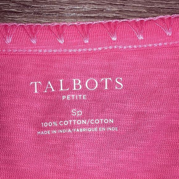 NWT EMBROIDERED SQUARE NECK Camellia Talbots Small Petite Top - Picture 3 of 9